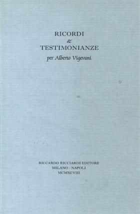 Ricordi e testimonianze per Alberto Vigevani.
